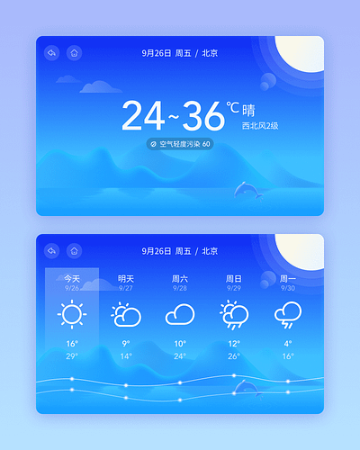 天气 ui