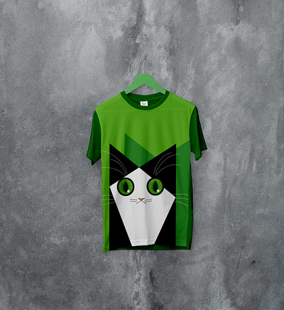 UNIQUE T-SHIRT DESIGN art awesome banner cat design digital green logo mockup shirt t shirt tshirt unique