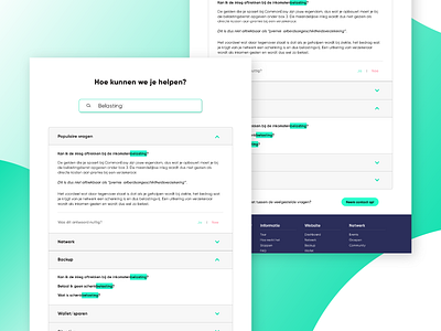 New FAQ-page for CommonEasy branding clean design faq green icon illustrator portfolio question ux web design website website concept