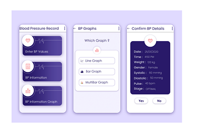 Application UI app app design application blood pressure design ui ui design