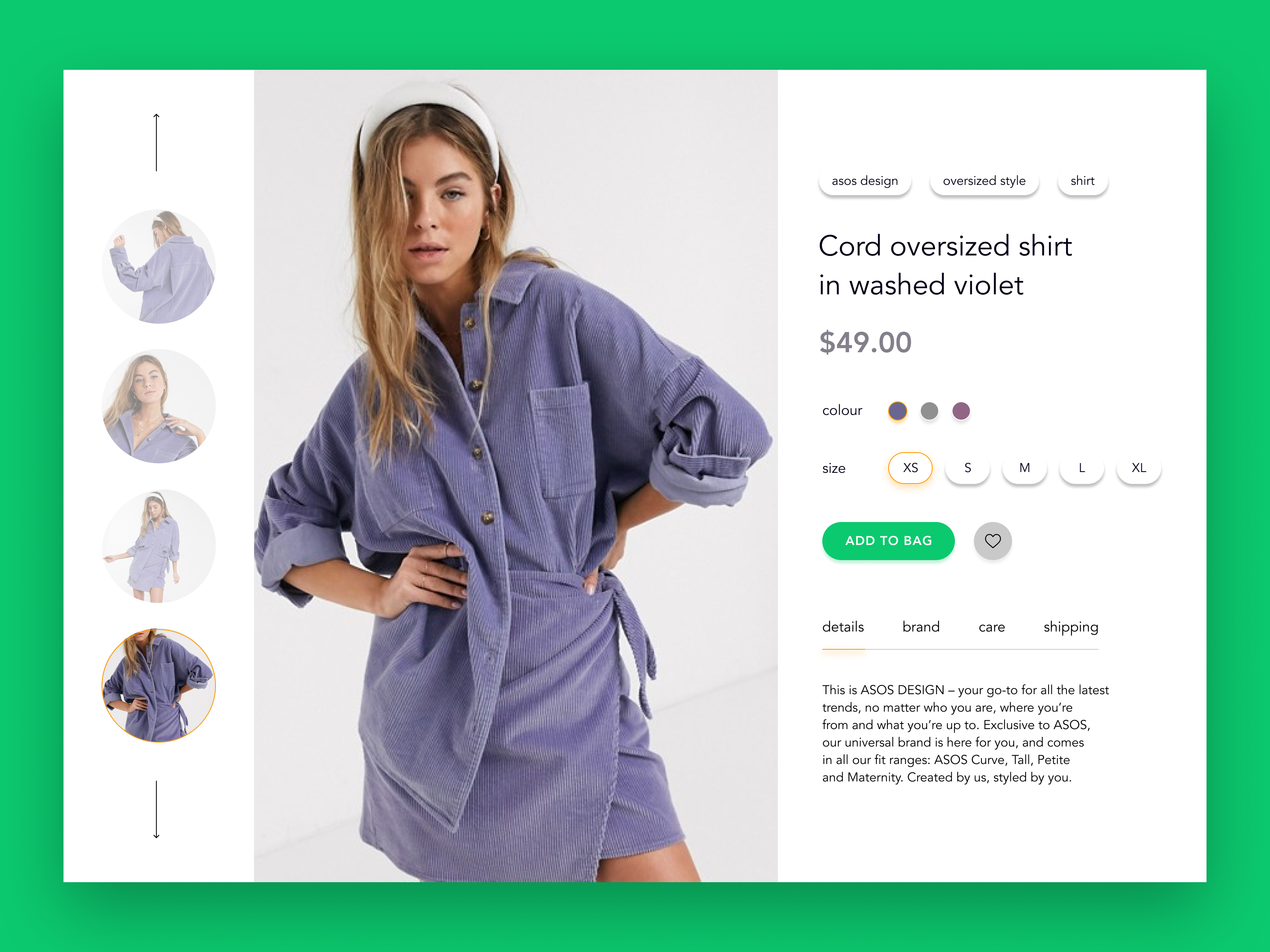 Example of E-Commerce Shop (Single Item) — daily UI 012