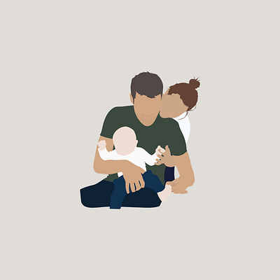 Family portrait family portrait illustration minimalist illustration vector