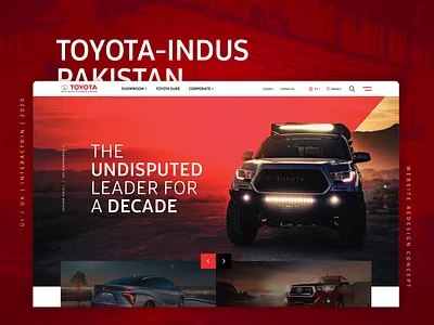 Toyota IMC Pakistan | Web Concept behance car concept digital design idea interaction design layout pakistan templatedesign toyota toyota pakistan ui design vehicles