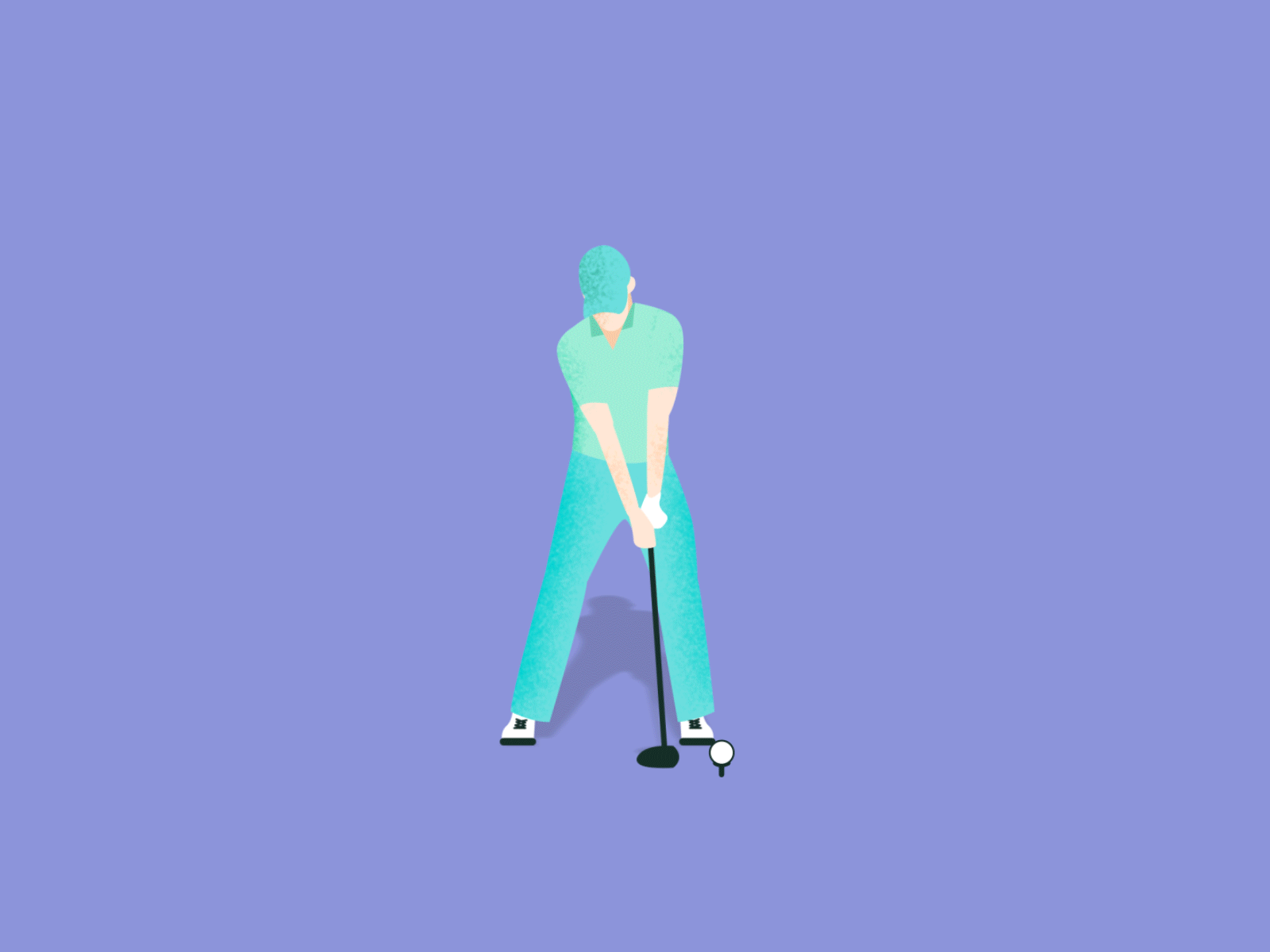 Jordan Spieth swing 2d animation 2d character 2danimation animation frame by frame illustration motion vector