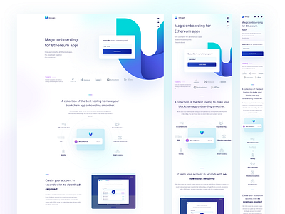 Universal Login new website blockchain button crypto design ethereum illustration landing minimal ui web