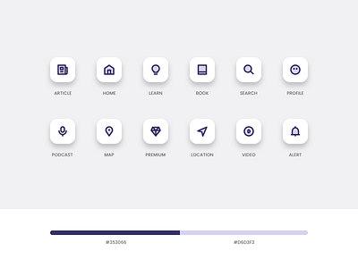 Icon Set app flat icon minimal set ui