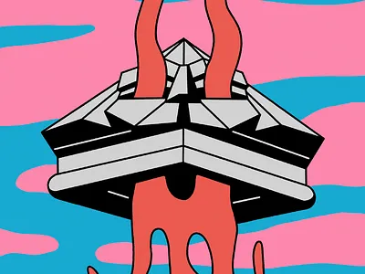 Deck colorful deck drawing illustration line skateboard skateboarding weird