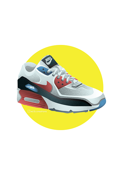 Nike airmax 90 design digital 2d digitalart digitalartist illustraor illustration ui vector art vector artwork vector artworks