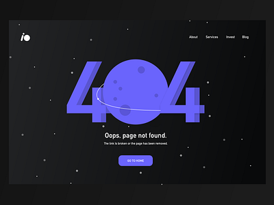 404 page not found app design error 404 flat illustration typography ui ux web