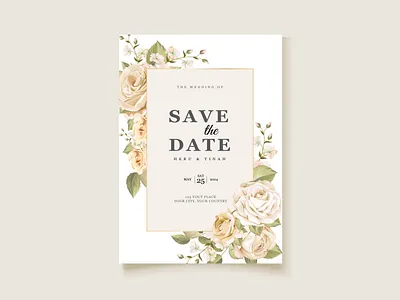 beautiful yellow roses wedding card template background beautiful blossom card celebration decoration design floral flower greeting illustration invitation pattern romantic rose template vector vintage wedding yellow