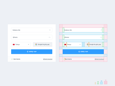 Login Spacing 8pt 8pt grid clean login login card spacing ui ux white space