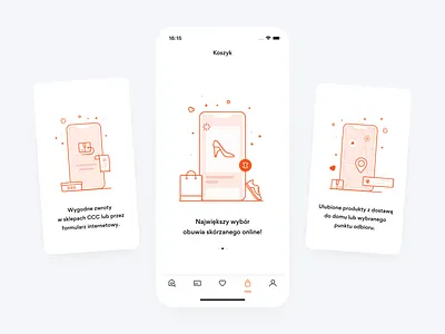 CCC Shoes & Bags Illustrations art artwork branding design e commerce ecommerce icon illustraion mobile app retail ui ux vector