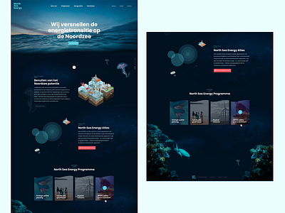 Creative webdesign blue clean creative dark design flat north sea energy ocean playground sea site sites ui uiux ux water webdesign webdesigns