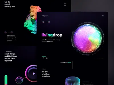 livingstone - Creative Digital Agency Website Design branding creative agency digital agency landing page ui design web design website design