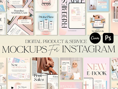 Product Mockup Instagram CANVA PS