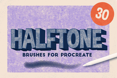 Procreate 5: Halftone Brushes halftone halftones illustration ipad art ipad drawing ipadproart procreate procreate app procreate art procreate brushes procreate drawing procreateapp