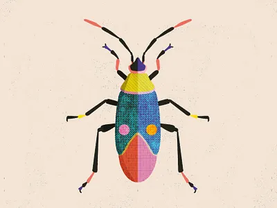 Bug made in Procreate with ST Halftone Brushes halftone illustration ipad art ipad drawing ipadproart procreate procreate app procreate art procreate brushes procreate drawing procreateapp