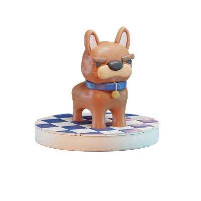 Clay Kevin 3d blender c4d character clay design dog hero illustration render