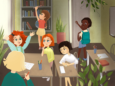 The talk about the future book illustration character character design children childrens book childrens illustration illustration procreate school