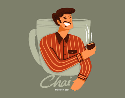 Chai animation app branding chai coffee design graphic design illustration indian ink logo mobile motion graphics product design sketch tea typography vector