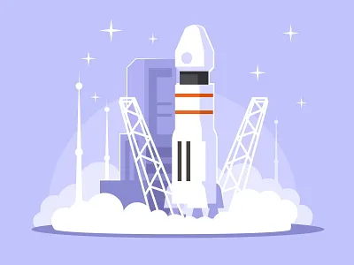 Space rocket launch cosmonaut cosmos engine exploration flight futuristic galaxy illustration launch mission orbit rocket satellite sky space spacecraft spaceship technology vector vehicle