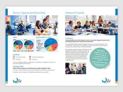 WLES brochure spread artwork branding brochure design layout logo logo design rebrand