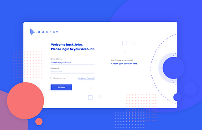 Daily UI Challenge 01 adobe xd dailyui 001 illustration login page signin uidesign ux web webdesign