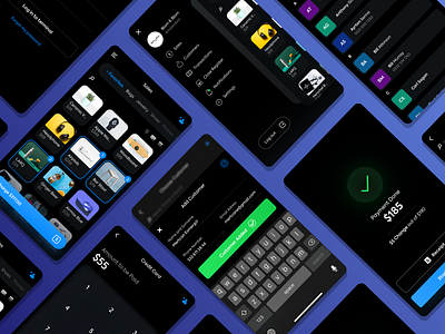 Mobile POS App - Hand Terminal app checkout clean dark mode dark ui design ecommerce flat icon illustration minimal mobile night point of sale app pos pos app simple ui ux