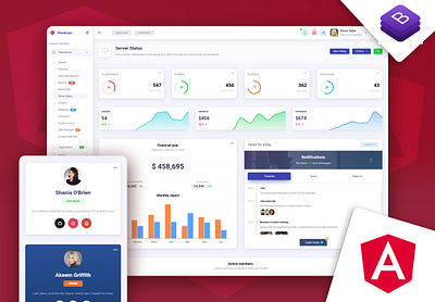 Bamburgh Angular Admin Dashboard with NGX Bootstrap PRO admin dashboard admin dashboard template admin template bootstrap bootstrap 4 bootstrap ui kit design html html5 illustration typography