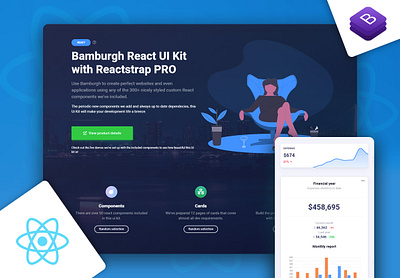 Bamburgh React UI Kit with Reactstrap PRO admin dashboard admin template bootstrap bootstrap 4 bootstrap ui kit design html react reactjs ui ui kit ui kit design ui kits