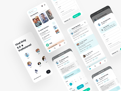 Doctor App UI beautiful book coloful creative design doctor minimal ui ux