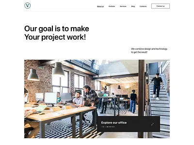 Website redesign of digital agency VIS-A-VIS digitalagency homescreen mainpage minimalism redesign uidesign uiinspiration ux ui webdesign