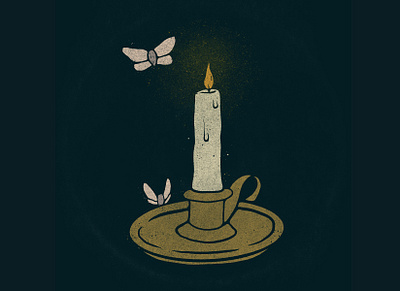 Candle Study illustration photoshop procreate texture truegrit vintage