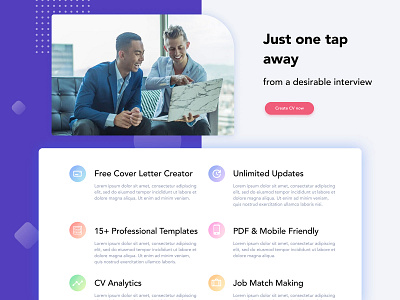 Switch blabla CV template challenge clean cv cv resume template cv template design interface landing landing design landing page landing page design landingpage modern ui web web design webdesign website website design