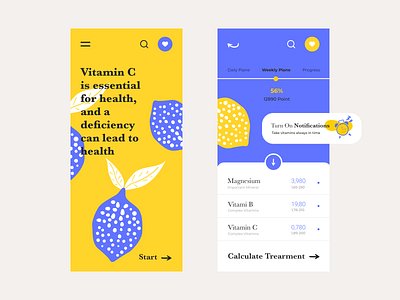 Lemon Tree colour palette flat mobile mobile app design mobile design mobile ui typography ui ux web web design website