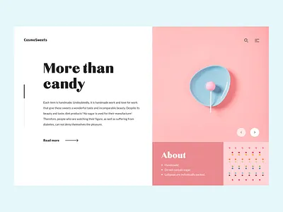 Website Cosmosweet branding clean design ui web webdesign website