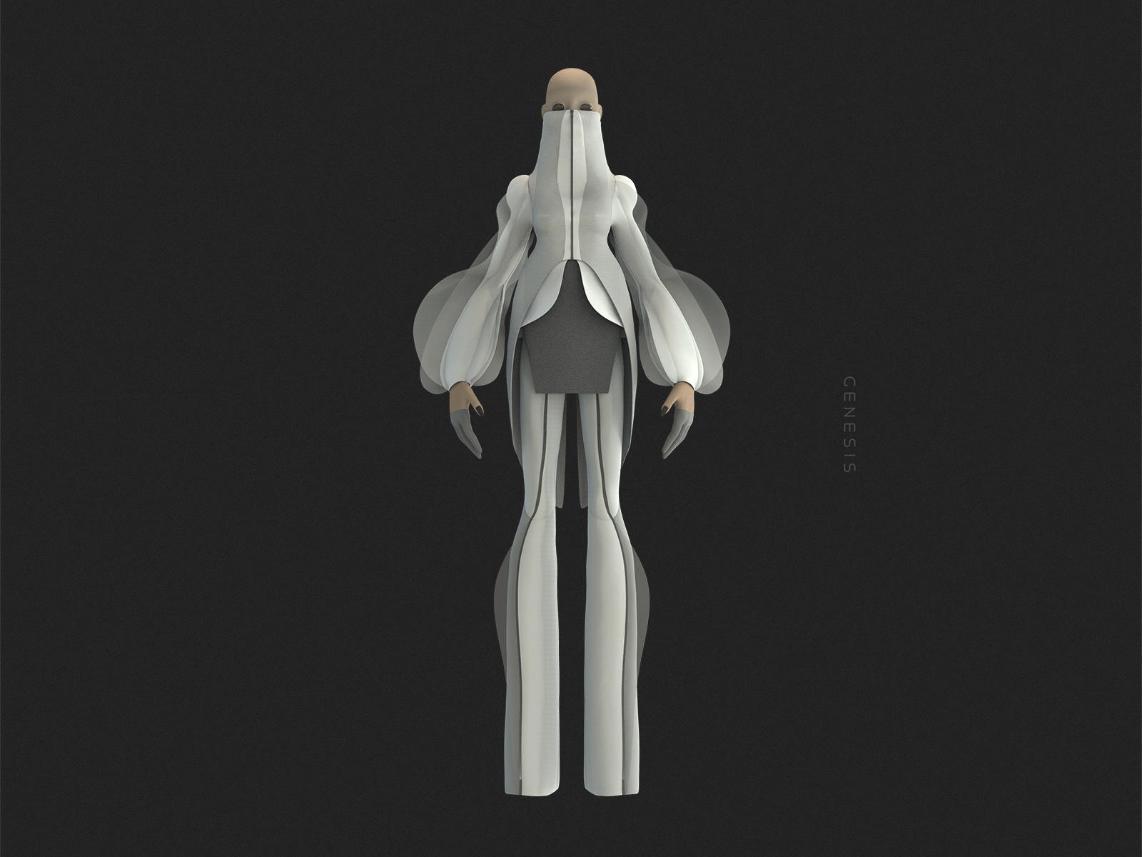 Genesis 3d branding character character design fashion fashion brand haute couture illustration shimur