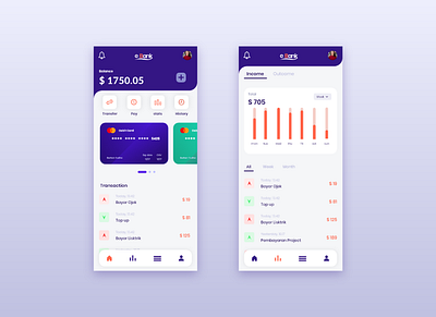 Mobile Banking Application account app bank bank app bank card design finance finance app mobile ui