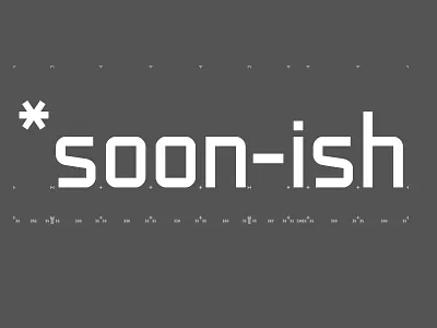 Still not ready font typography