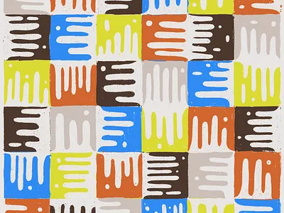 Quilted Blocks color illustration ipad pattern pattern design primary procreate texture