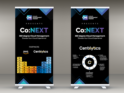 CMI Co:NEXT 2020 | Event Standee adobe illustrator adobe xd branding design event branding event collateral event design event standee graphic graphic design modern standee print design roll up banner roll up standee standee standee design typography visual design