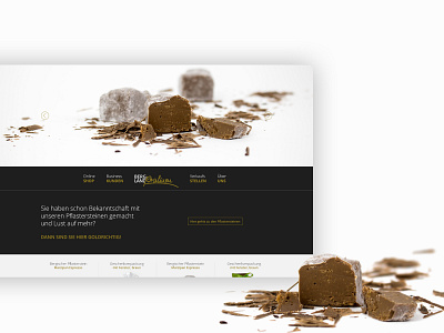 Bergland Pralinen UI adobexd branding branding design candy chocolate corporate design design ecommerce ecommerce design homepage online shop screendesign shop ui uiux user interface userinterface