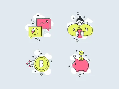 💰Fintech💰 app character financial fintech illustration onboarding spotillustration tech