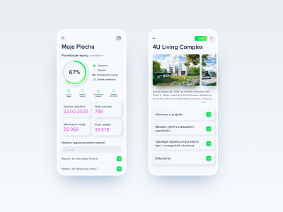 Real Estate Statistics App app app design czech czech design design ios ios app minimal mobile app mobile app design mobile ui neumorphic neumorphic app neumorphism real estate simple statistics ui ux