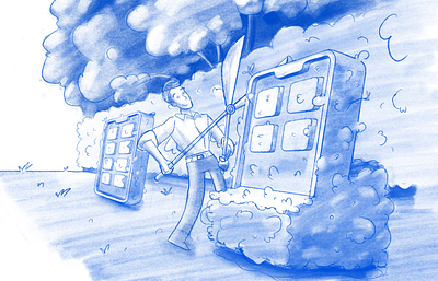 doodles character drawing illustration procreate sketch