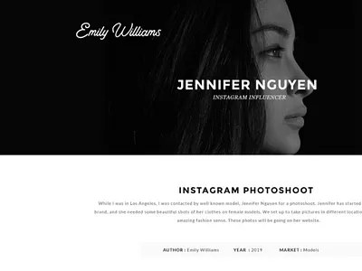 Photographer's Website branding design logo typography ui ux web design