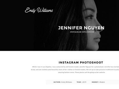 Photographer's Website branding design logo typography ui ux web design