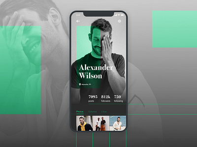 Daily UI #006 - Profile user challenge daily ui dailyui dailyui003 dailyuichallenge design designer interactiondesign mobile mobile app design mobile design mobile ui photo profile ui ui design uidesign ux ux design uxdesign