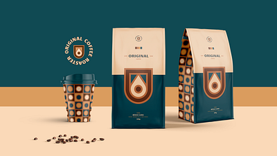 Original Coffee - Packaging brand café coffee design drop embalagem flag logo logo design package packaging shield visual identity