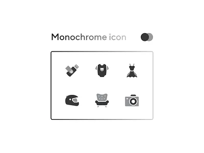 Monochrome icon designs ecommerce icons iconset illustraion monochrome